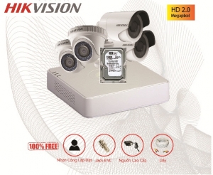 Trọn bộ Camera Hikvision 1 mắt Full HD 2.0M
