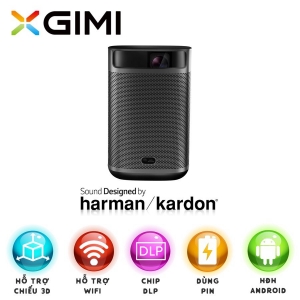 Máy Chiếu Không dây Mini XGiMi MoGo Pro Plus (Bản Quốc Tế) - 300 ANSI / FullHD 1080P / Android 9.0 / Loa Harman Kardon / Pin 10400mAh / 3D